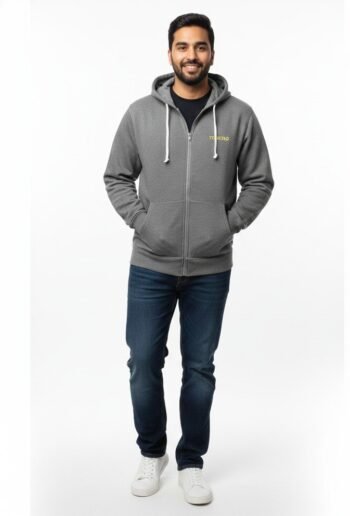 Cozy Fleece-Lined Zip-Up Hoodie