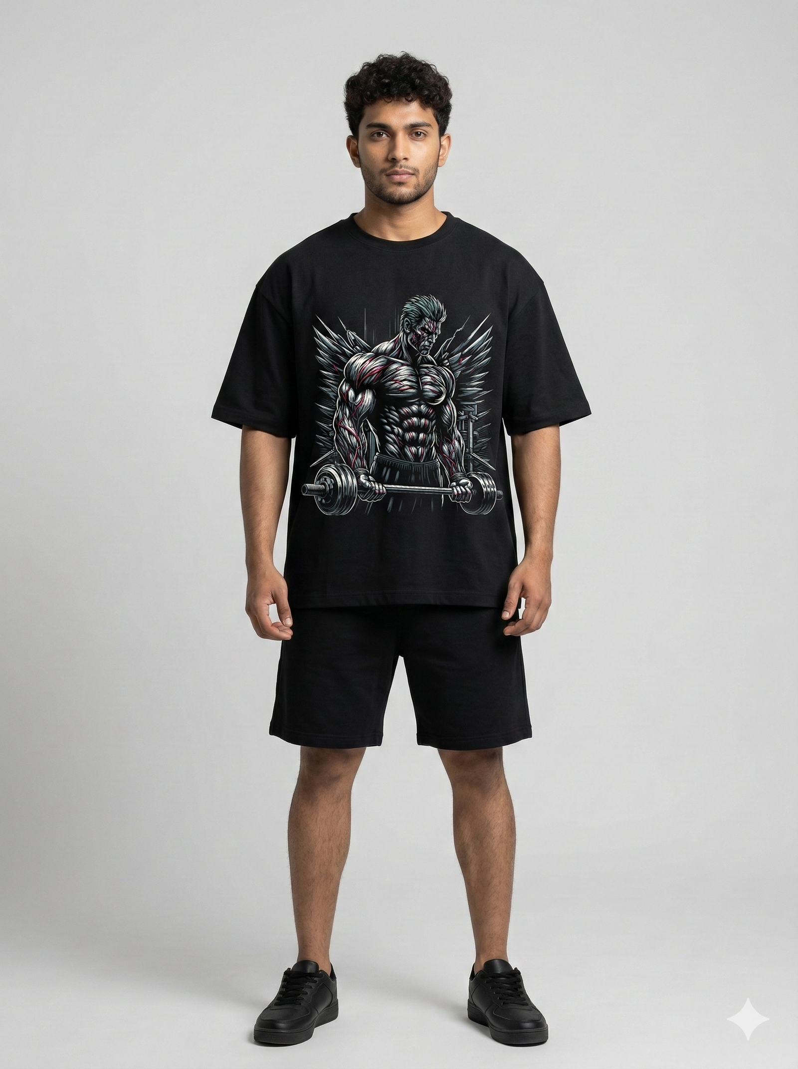 Elite Iron-Wing Oversized Gym Tee - Image 4