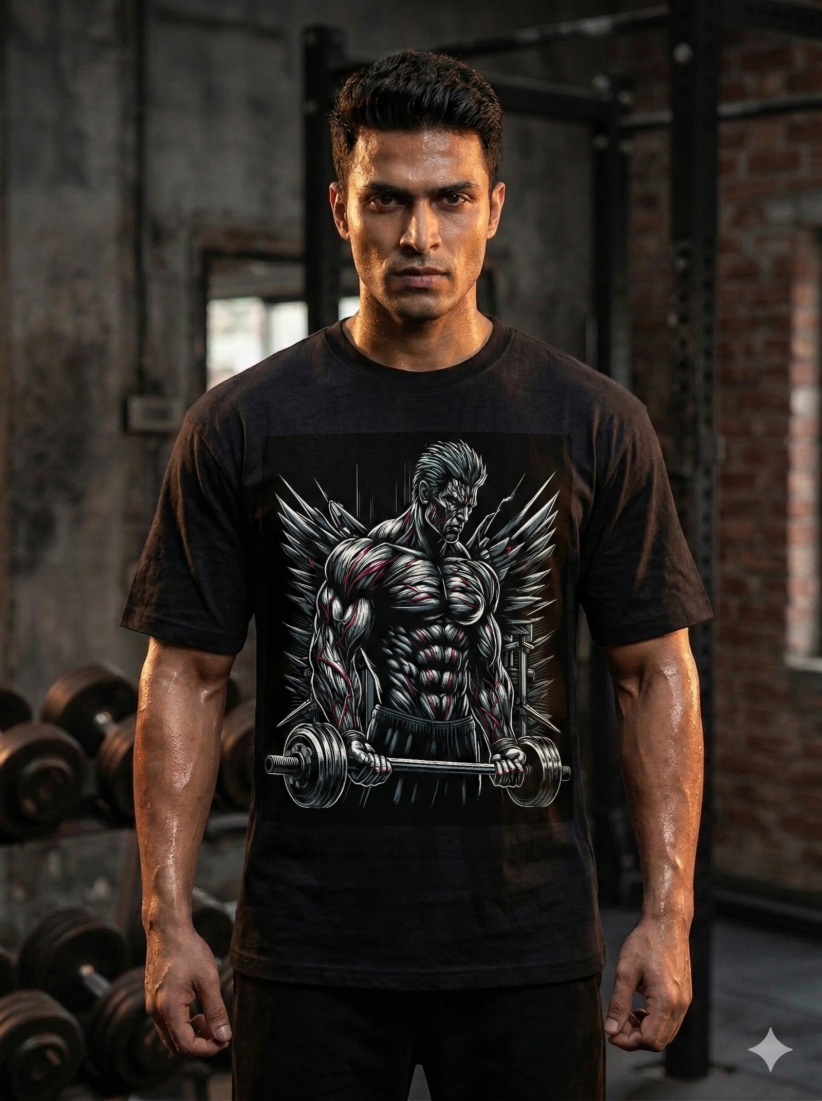 Elite Iron-Wing Oversized Gym Tee - Image 3